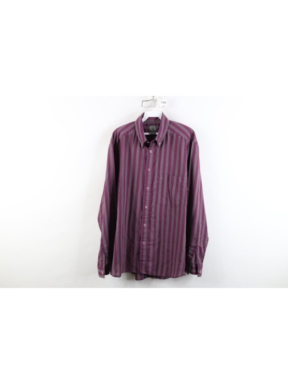 Vintage 90s Streetwear Mens Large Faded Striped Color Block Button Down Shirt